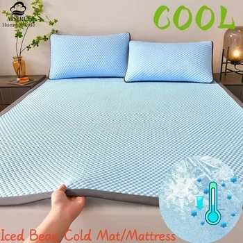 Cooling Mattress Smooth Air Condition Comforter Lightweight Cushion Cool Feeling Fibre Skin-friendly Breathable Mat Pad 1Pc