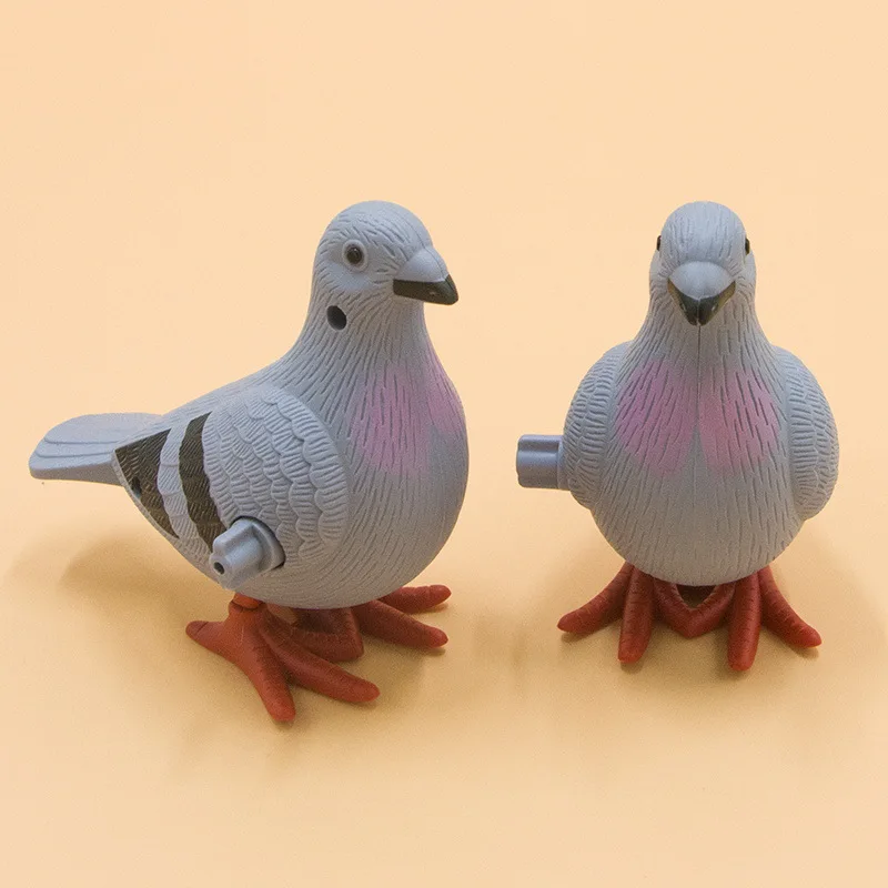Kids Clockwork Toy Jumping Pigeon Simulation Animal Winding Will Jump Baby Toys 2-4 Years Old Gift