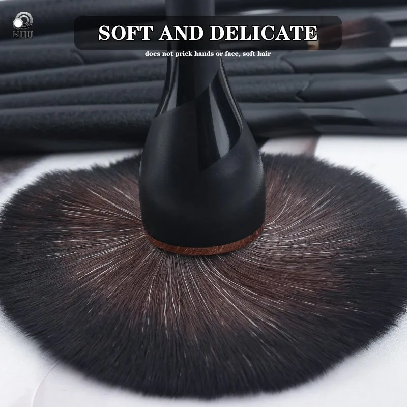 

Набор кистей для макияжа, 7 шт./набор, подходит для усовершенствованных синтетических теней для век, подводки, консилера и контура, набор кистей для макияжа, черный, новинка