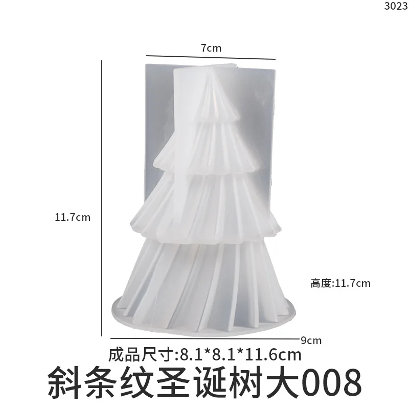 Description Picture 3 of itemChristmas Tree Scented Candles Silicone Mold DIY Aromath Candle Soap Making Tools Resin Molds Christmas Candle Scented Decor