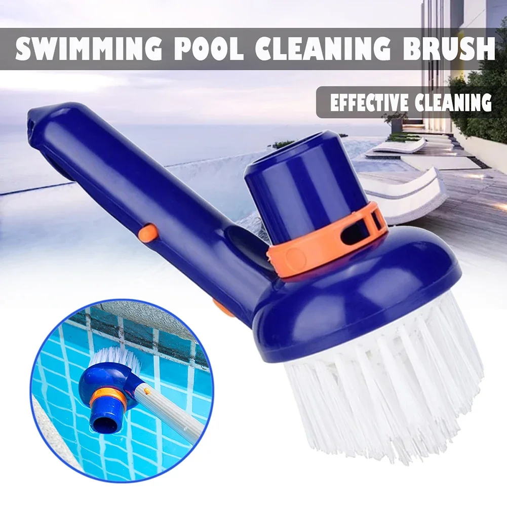 Swimming Pool Corner Vacuum Brush Spas Hot Tubs Cleaning Brushes Nylon Bristles Frame Net Skimmer Cleaner Pool Brush