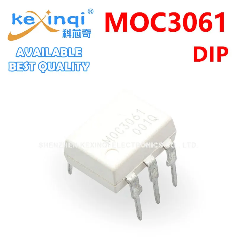 MOC3061 SMD MOC3061 DIP SMD SOP6/ DIP6 3 단자 양방향 사이리스터 옵토 커플러/아이솔레이터 옵토 커플러, 10 개