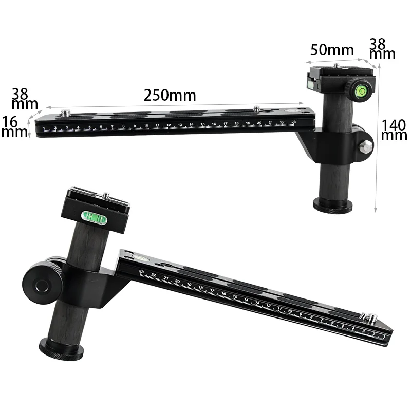 삼각대 퀵 릴리스 플레이트 망원 렌즈 지지 플레이트 25/30/40cm 카메라용 클램핑 기둥이 있는 arca 스위스 노달 슬라이드 플레이트