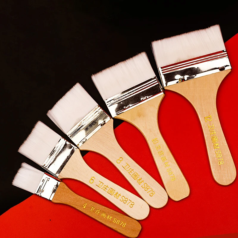 1pc Barbecue Paint Brushes Big Large Area Paint Brush for Oil Painting Stains Varnishes Glues and Gesso Home Chip Cleaning Tools