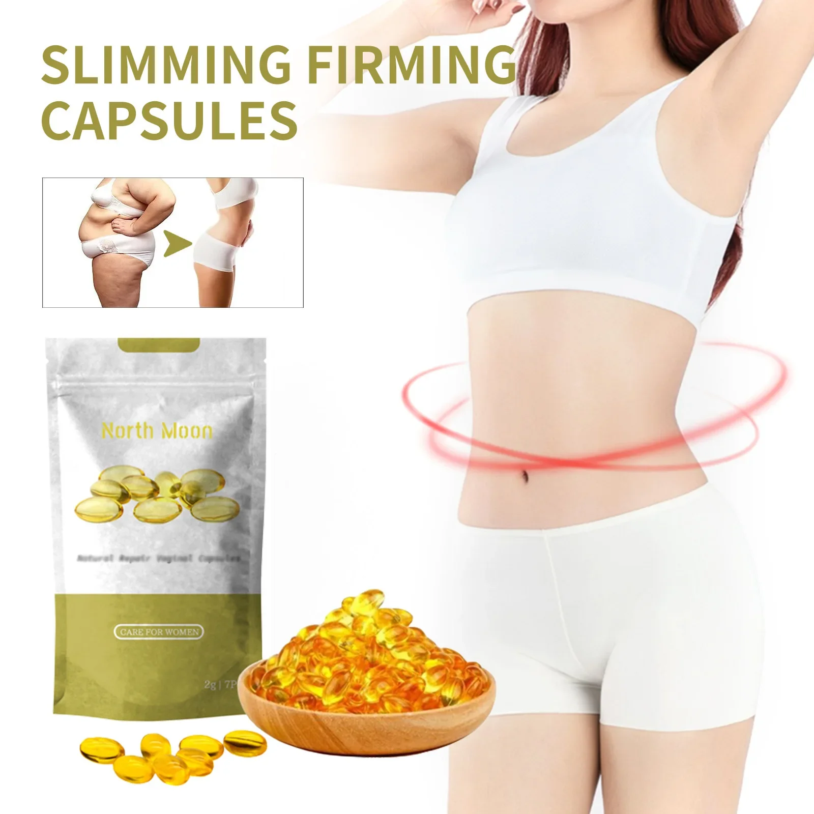 7pcs New Detox Capsules Weight Loss Products Colon Cleanse Detox Tissue Burning Products Young Cosmetics Serum Detox And Tightening Capsule