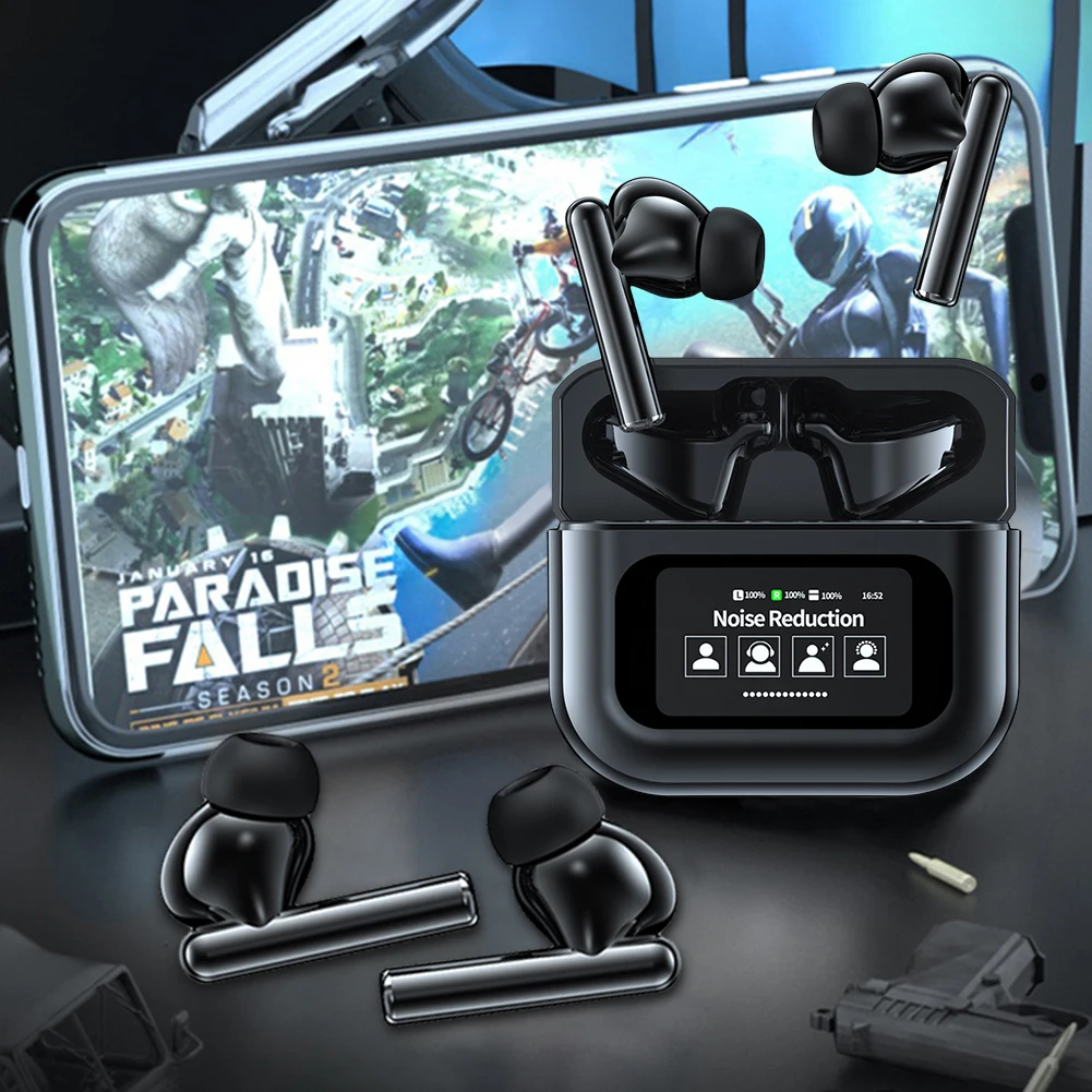 144 Languages Real Time Translator Earbuds ANC Noise Cancelling Wireless BT 5.4 Translator Headset for Sports Business Travel