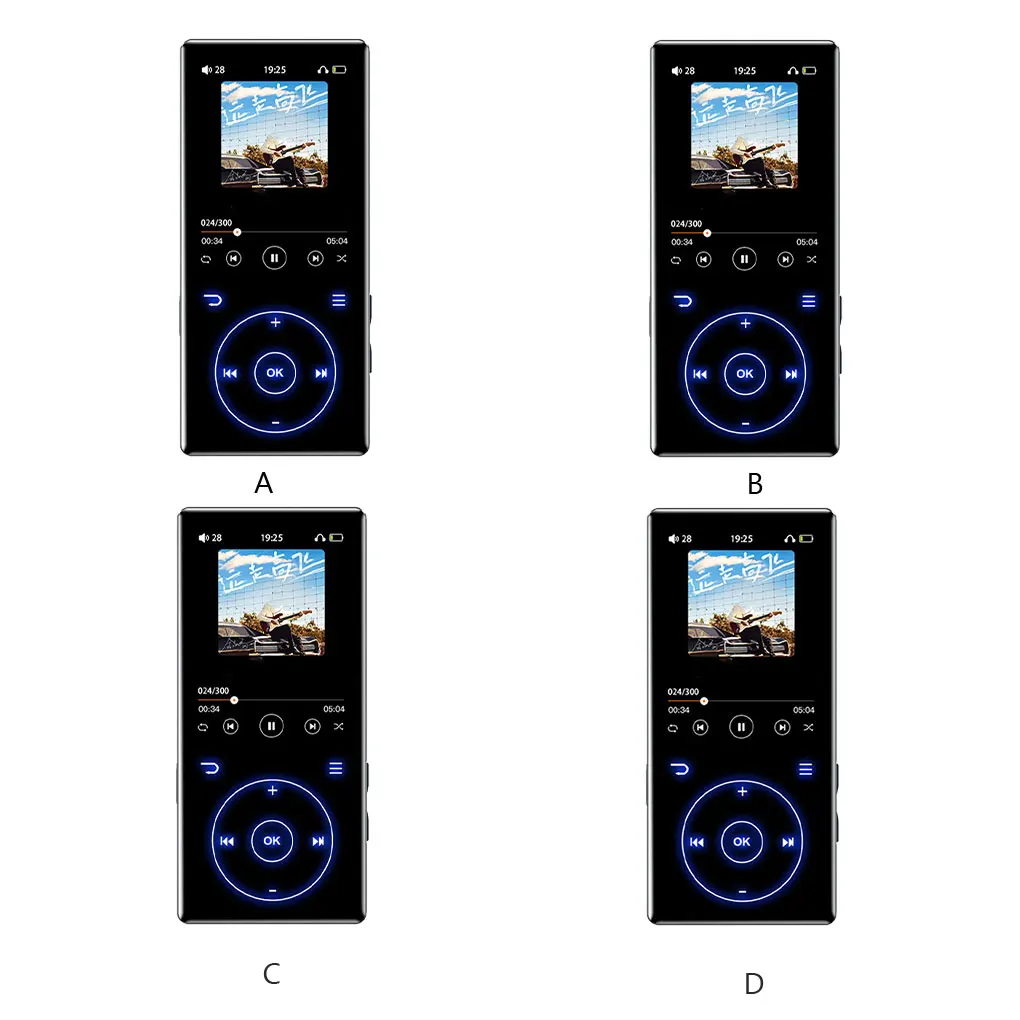 

Bluetooth-совместимый mp3-плеер на батарейках, 2,4 дюйма, USB 2,0, 500 мА · ч