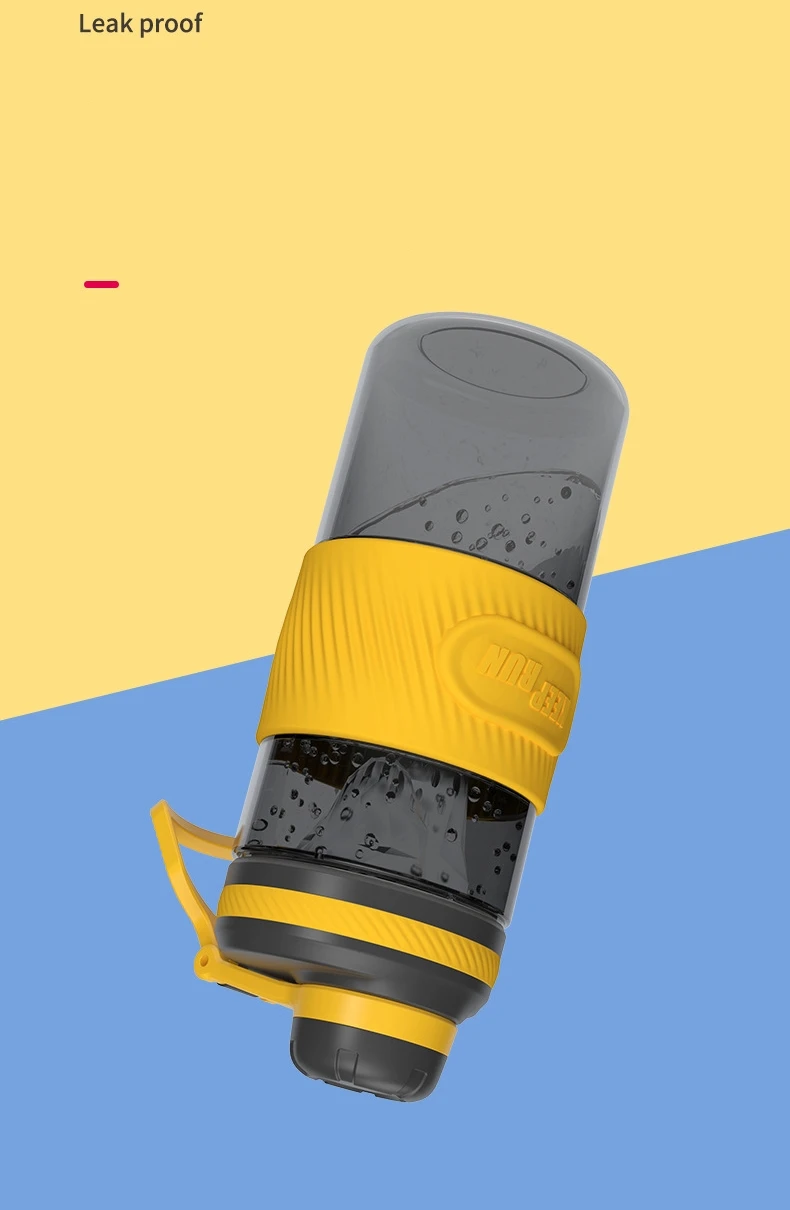 Description Picture 6 of item620ML Sports Shaker Bottle Whey Protein Powder Mixing Bottle Sports Fitness Water Cup Outdoor Portable Plastic Drink Cup Cycling