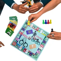 Adultopoly Board Game Couple Board Game Interactive Relationship Card Game Portable Couple Game for Boyfriend Girlfriend 1