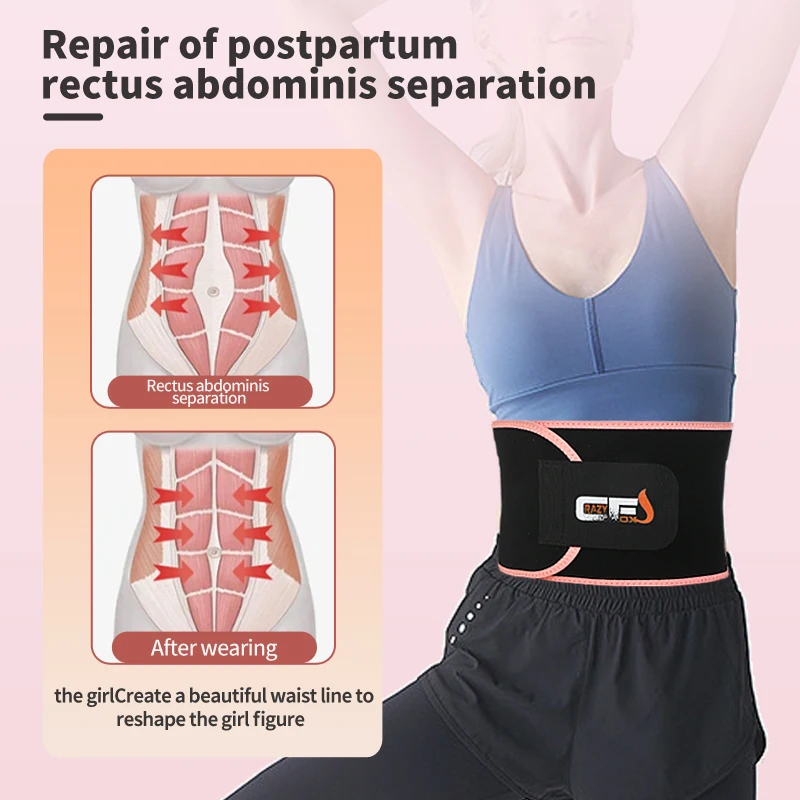 Premium Waist Trimmer & Trainer Belt for Men and Women-Sweat-Enhancing Slimming Wrap for Stomach, Adjustable Fit