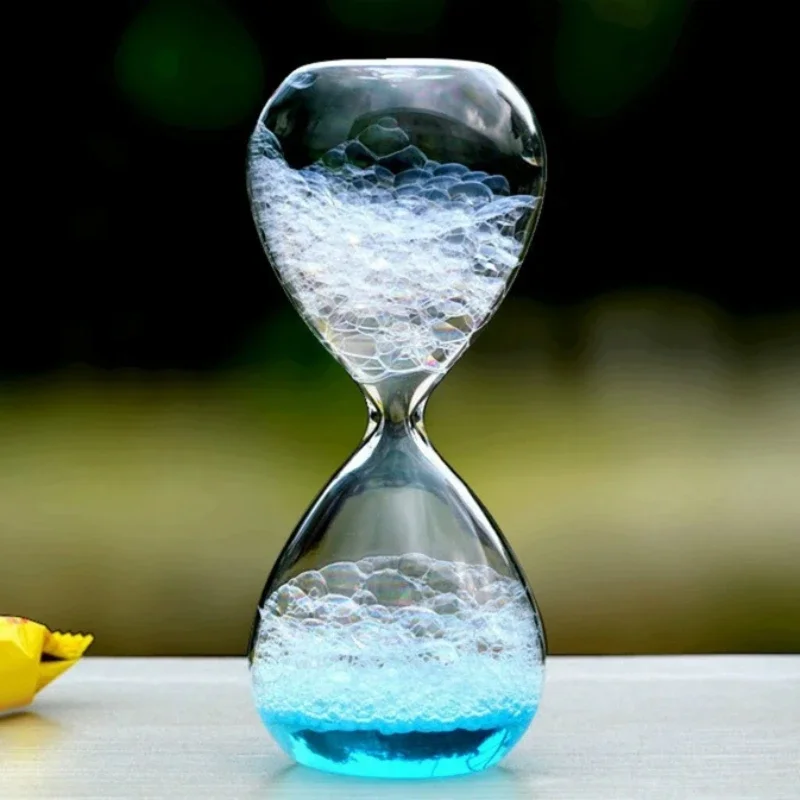 

Bubble Hourglass Irregular Home Desktop Decoration Sandglass Bubble Water Liquid Drift Bottle Glass Fun Decoration Holiday Gifts