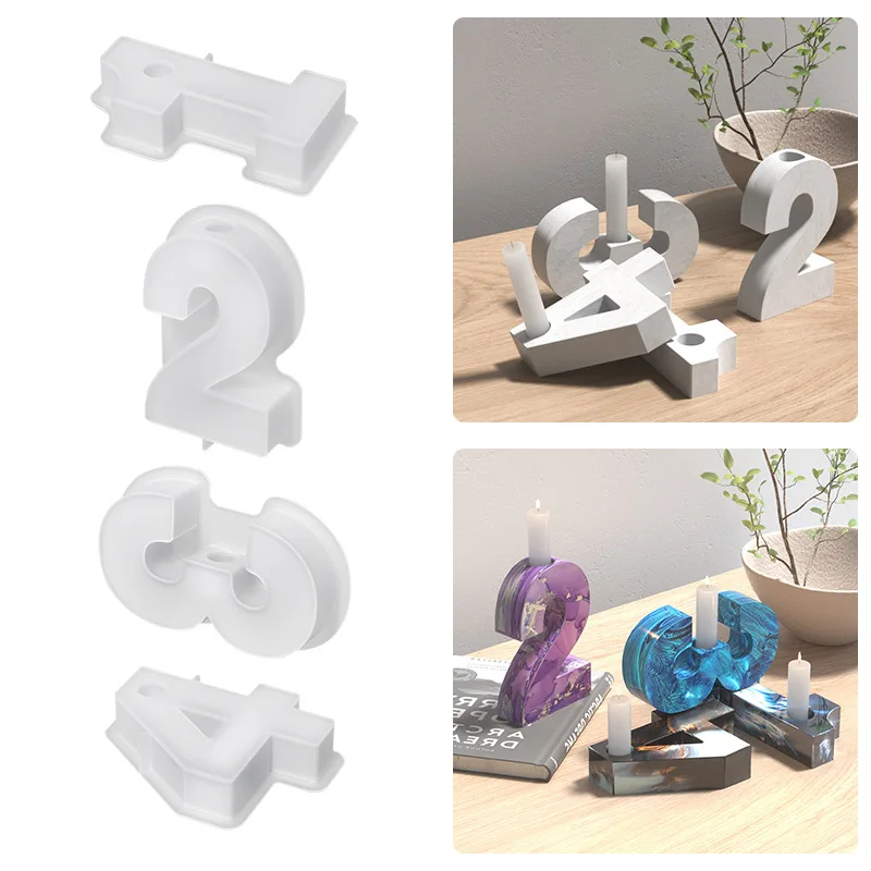 

Candle Holder Silicone Mold 3D Art No. 1234 Aroma Balm Crystal Epoxy Resin Soap Furniture Decoration Handmade DIY Crafts Gift