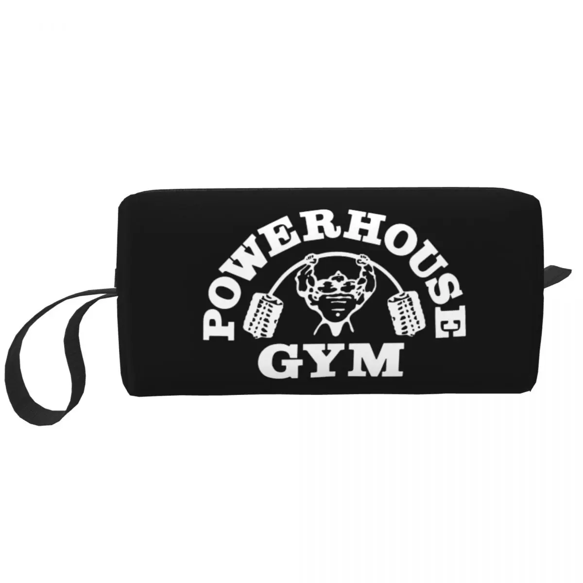 

Powerhouse Gym Cosmetic Bag Women Kawaii Large Capacity Bodybuilding Fitness Muscle Makeup Case Beauty Storage Toiletry Bags
