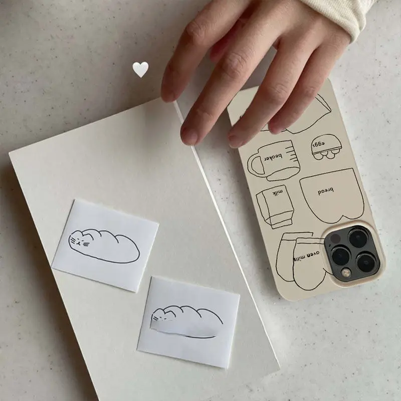 Funny Line Food Cute Phone Case For iPhone