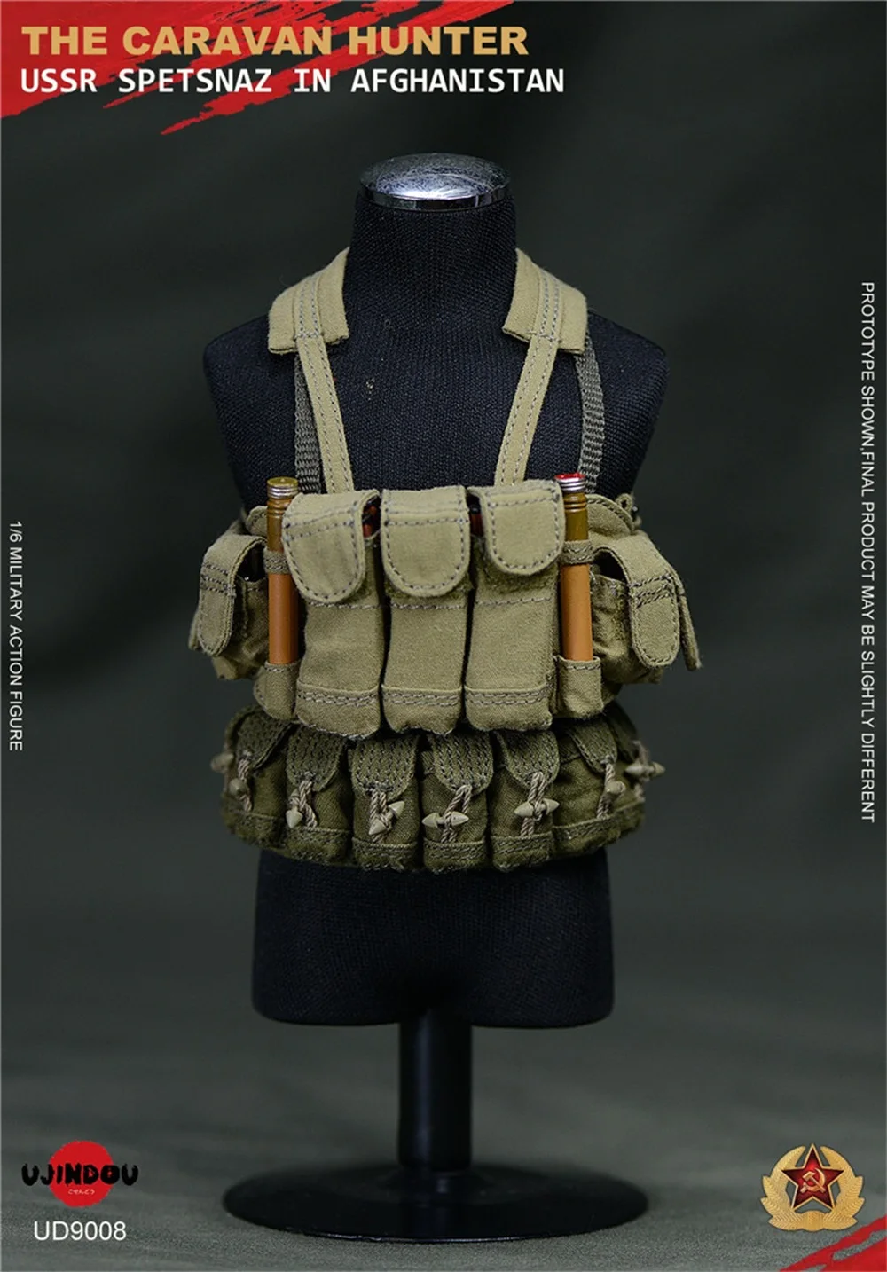 

Модель 1/6 года, UJINDOU UD9008, советский спецназ СССР в Афганистане, фургон, охотник, Боевая война, грудь, подвесной жилет для съемки тела