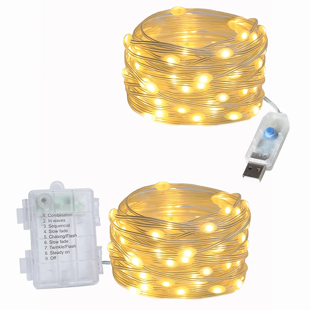 USB-Powered LED String Fairy Lights