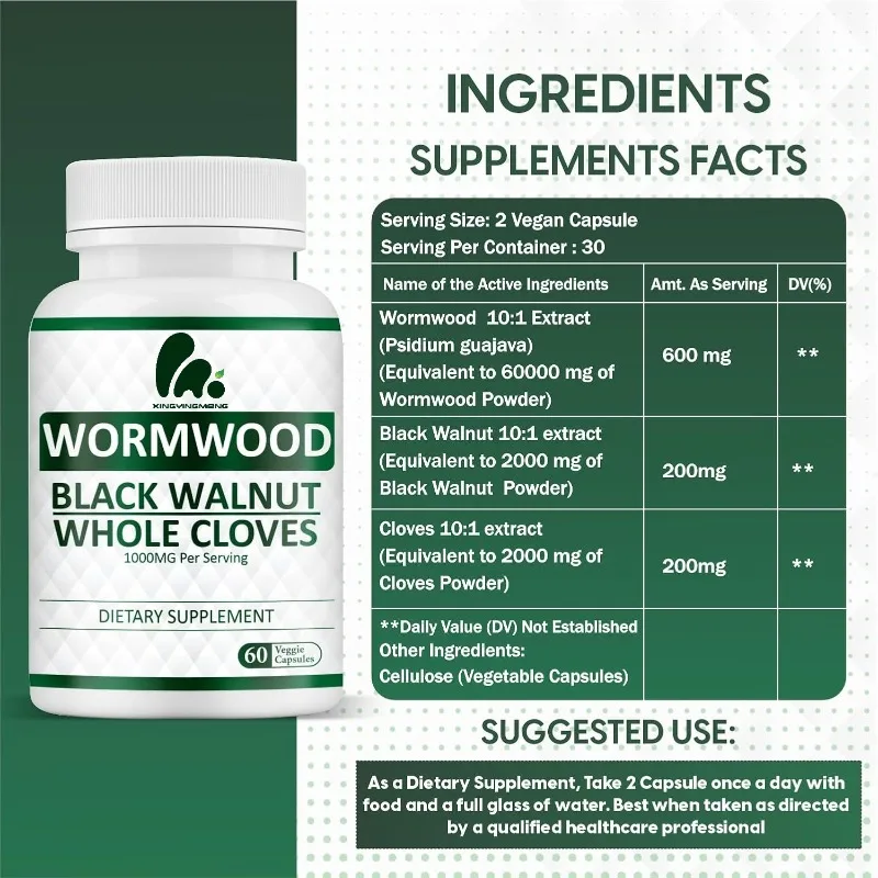 Wormwood Black Walnut Lilac Capsules 3 S5d9d71a8488142e49f440f80e15021cdE