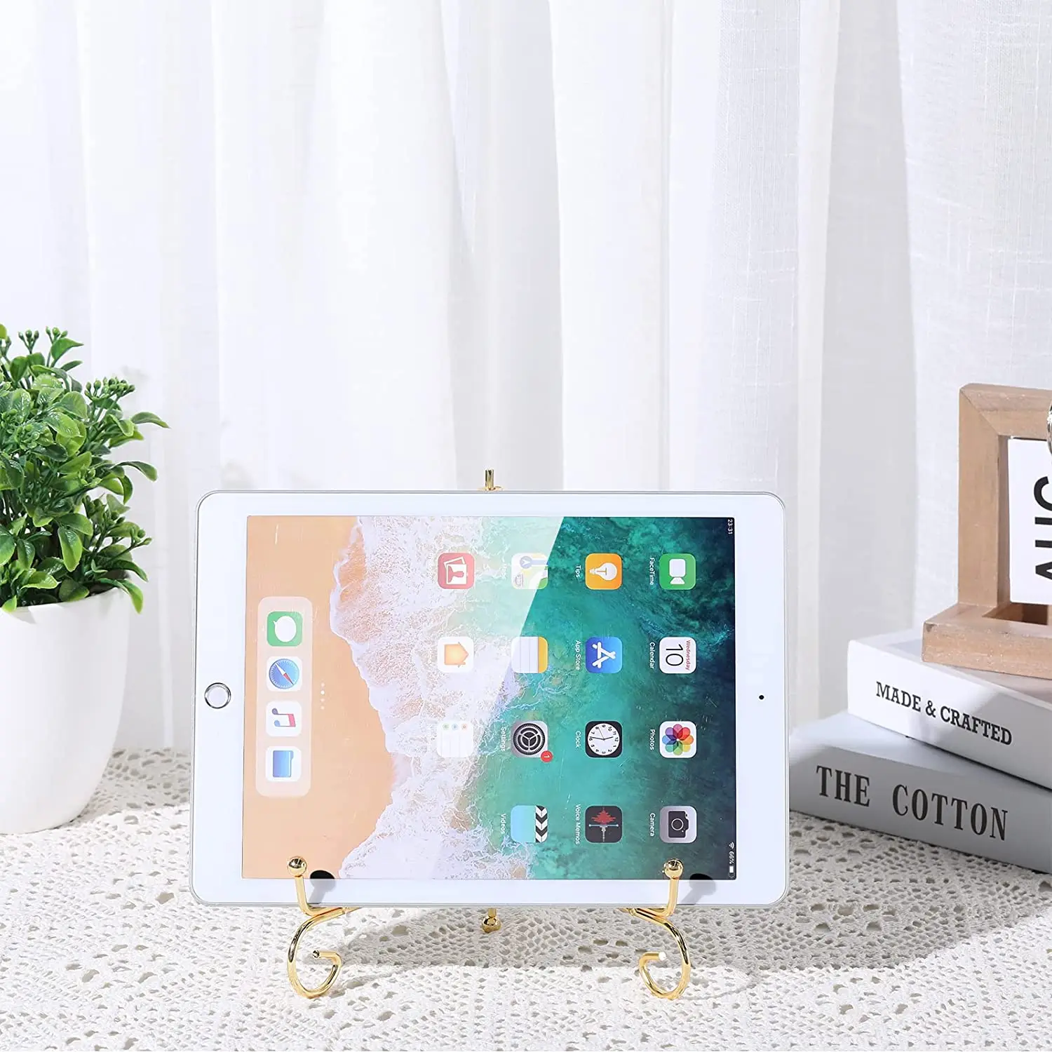 Cavalletto Espositore Metallico YiliYa - Supporto Per Libri, Foto E Decorazioni - Foto 8