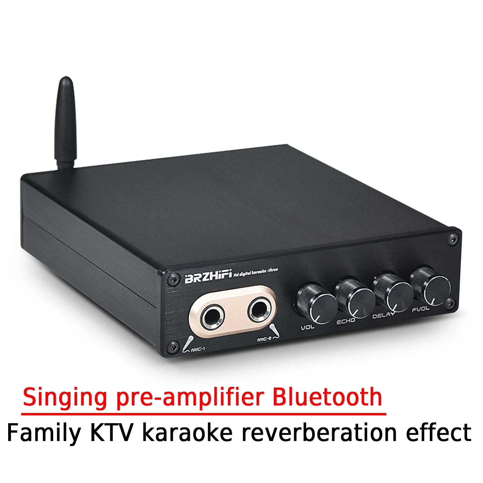 

Предусилитель для караоке-пения AMXEKR Family KTV, Bluetooth эффект реверберации, двойной микрофон, K-трек