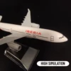 Scale 1:400 Metal Aivation Replica Spain Iberia A330 Airlines Aircraft Diecast Model 15cm Collectible Miniature Toys 3