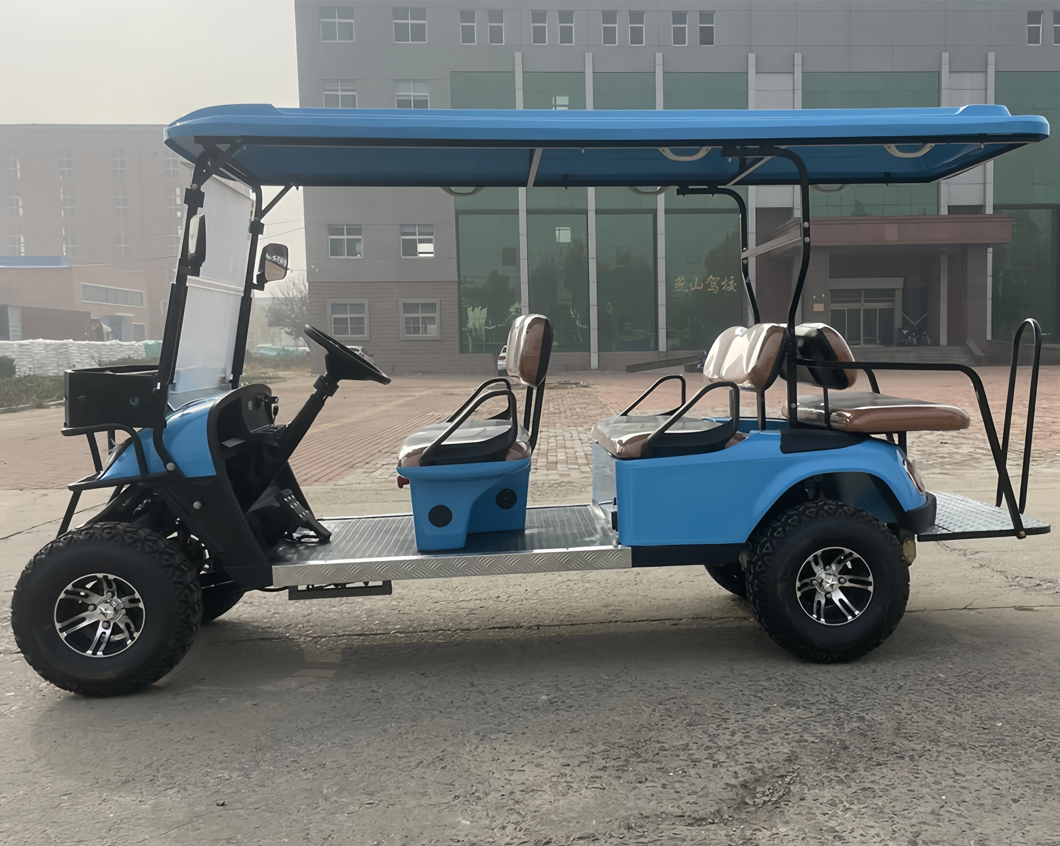 factory discount price for six seater (4+2) electric club car, off-road vehicle, electric or gas golf cart