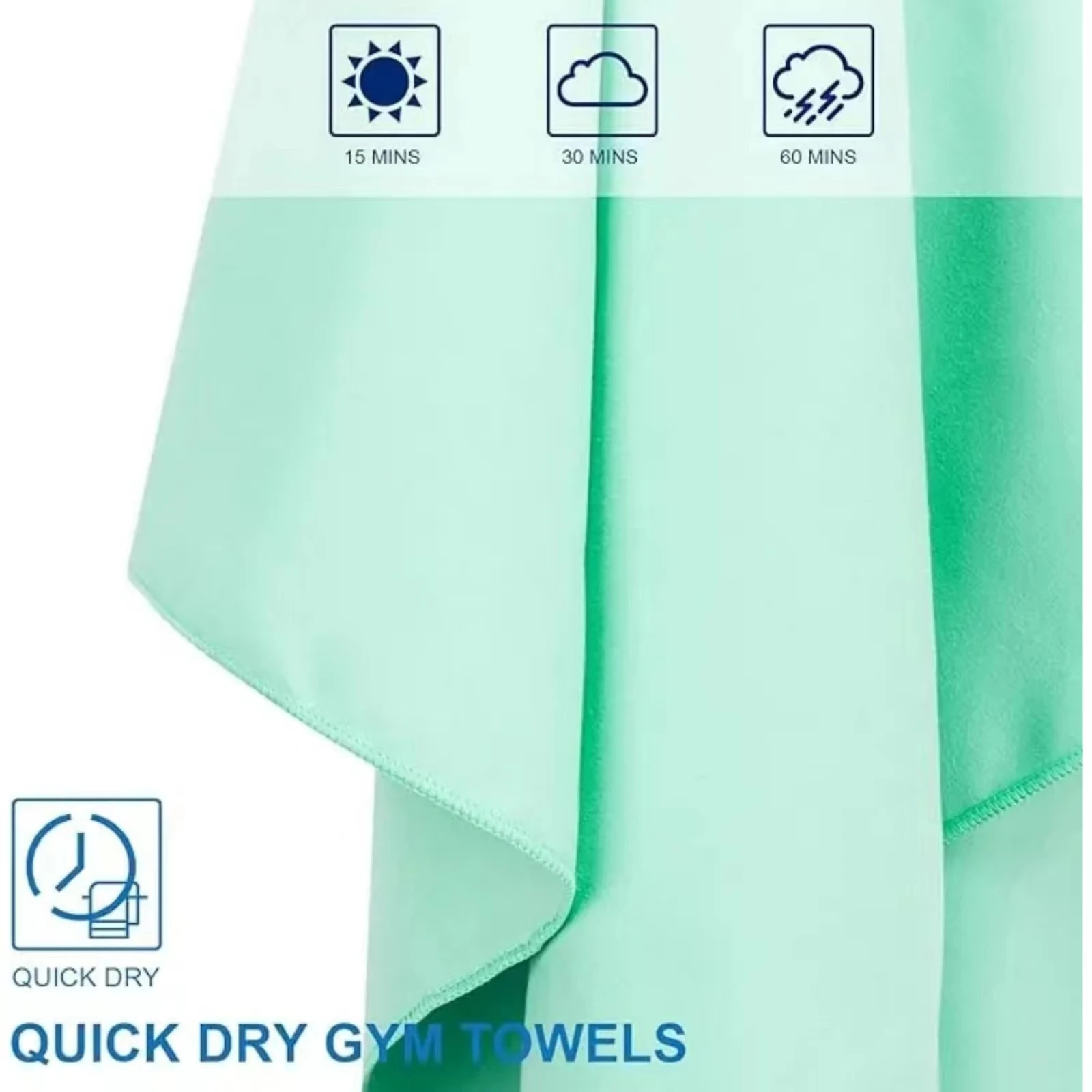 Microfiber Towel Perfect Sports & Travel & Beach Towel. Fast Drying - Super Absorbent, Suitable Blankets For Camping Gym 4