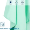 Microfiber Towel Perfect Sports & Travel & Beach Towel. Fast Drying - Super Absorbent, Suitable Blankets For Camping Gym 4