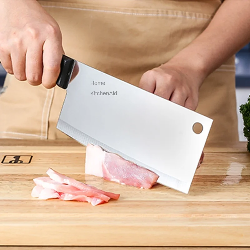 

Stainless steel kitchen household meat cutting chef's knife
