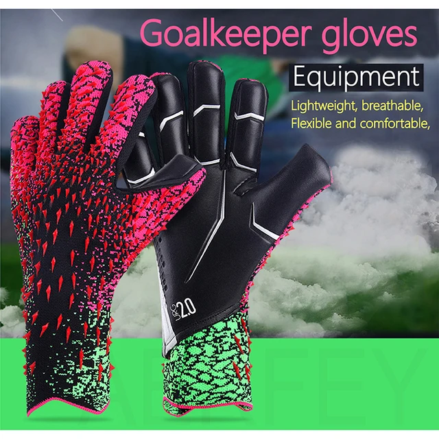 Kids Adults Football Goalkeeper Gloves Thickened Latex Professional Protection Non-Slip Soccer Goalie Goalkeeper Football Gloves 4