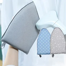 Handheld mini almofada de engomar luva resistente ao calor para roupas vestuário steamer luva suporte da placa de engomar portátil ferro mesa rack