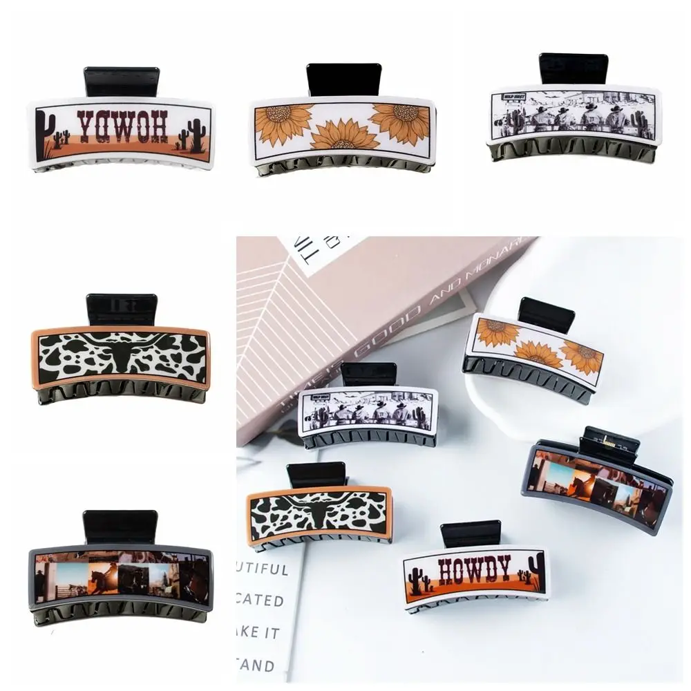 

Новинка креативная заколка с изображением букв прямоугольная заколка для волос милая фотография для женщин и девочек