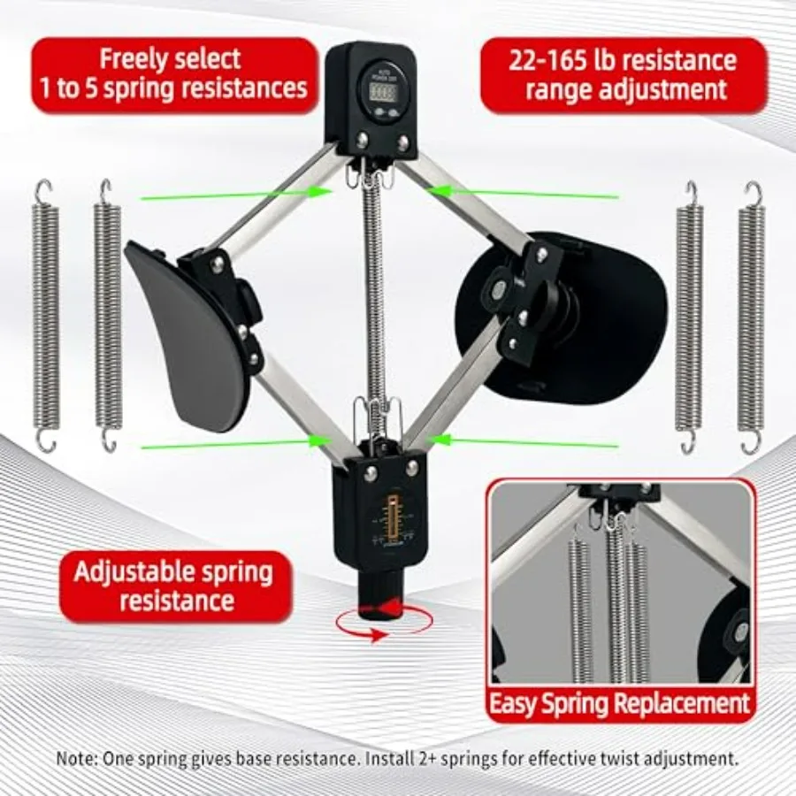 Thigh Trainer and Kegel Exerciser - 22-165 lbs Adjustable Resistance Pelvic Floor Muscle Toning Device for Women and Men