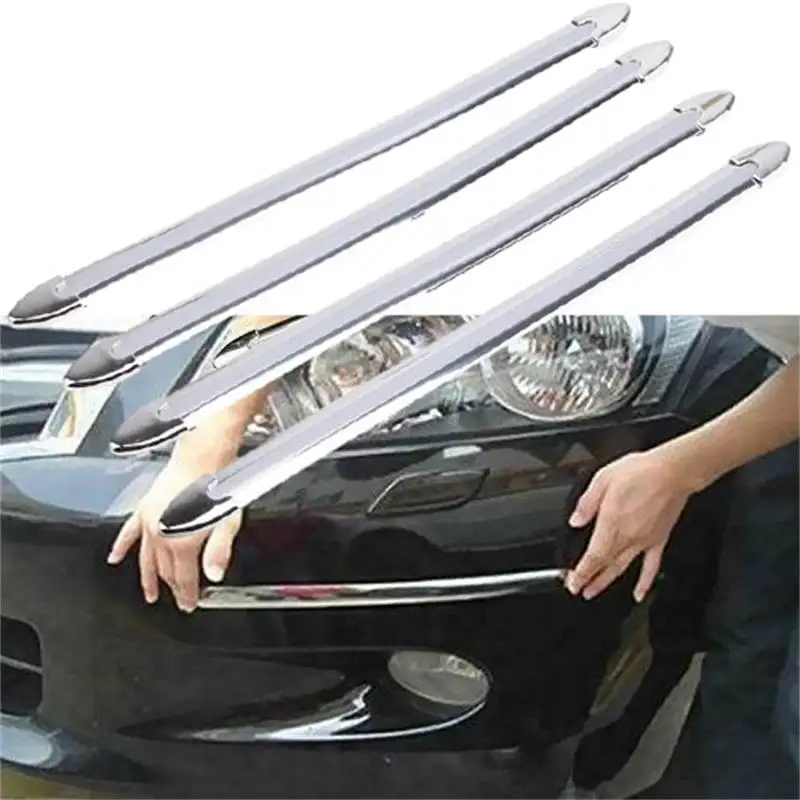 

4 шт., хромированные защитные накладки на углы автомобиля