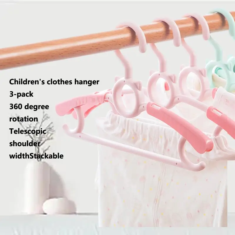 

Pink 3 Pcs Clothes Rack - The Ultimate Solution for Organizing Your Wardrobe Say Goodbye to Clutter with our Traceless, Non Sli