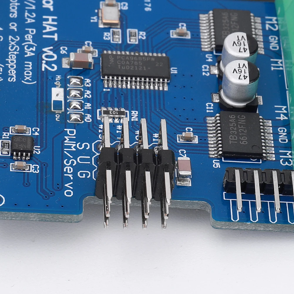 로봇 확장 보드 스텝퍼 모터 드라이버 보드, I2C 서보 모터 드라이버 모듈, 라즈베리 PI 4B 3B 용
