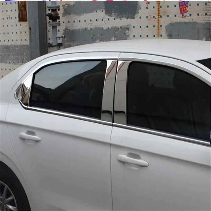 

WELKINRY For Peugeot 301 2012-2021 Citroen Elysee C-Elysee Car Body Door Window Frame Central Middle B C Pillar Column Post Trim
