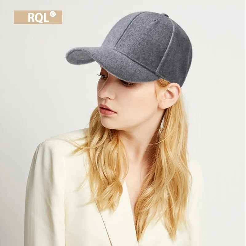 Women Baseball Cap Autumn and Winter Thickened Keep Warm Fashion Trucker Cap Solid Color