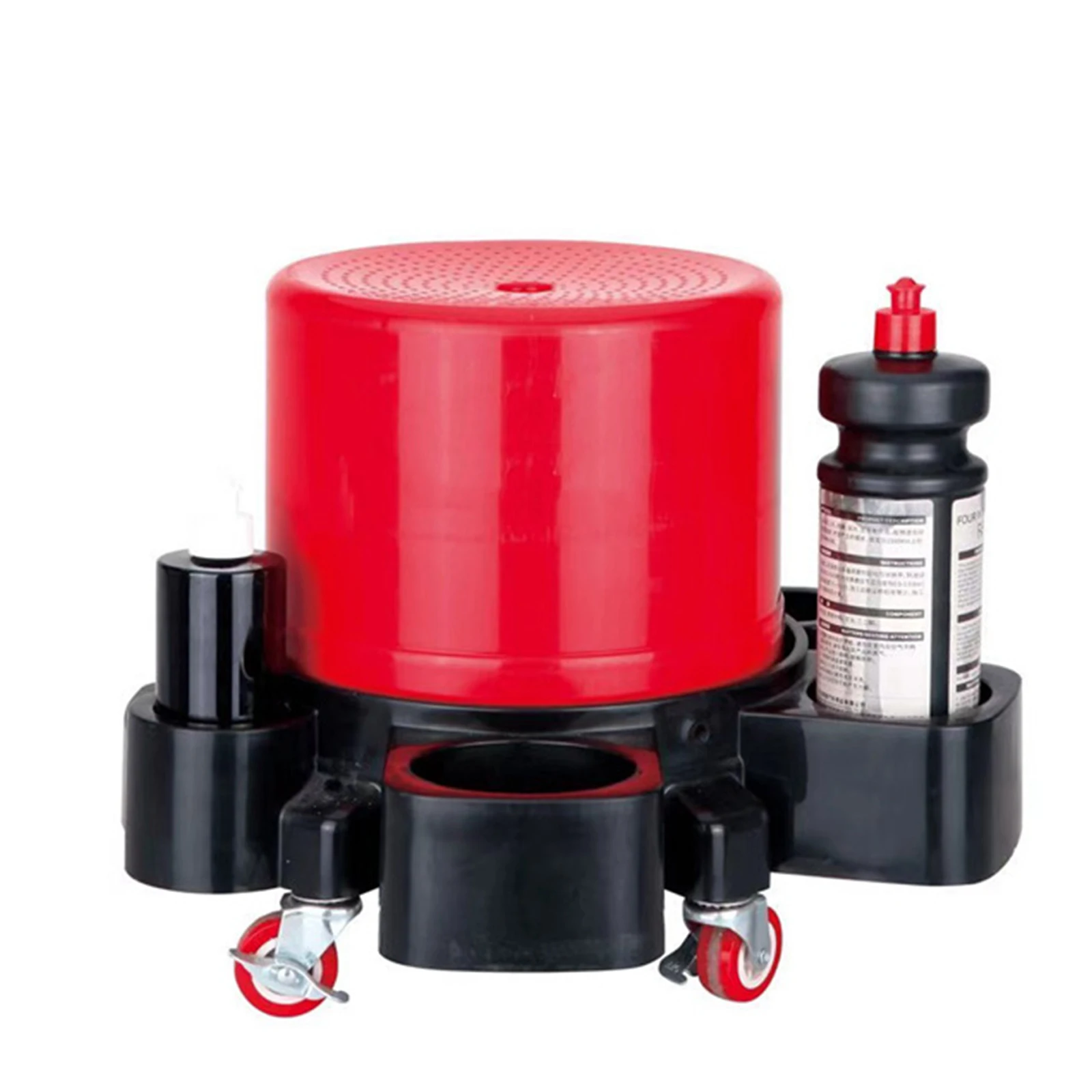 Car Wash Bucket Chair Lid with Tool Rolling Bucket Dolly With Wheels Accessories Car Detailing Holder Heavy Duty car wash bucket rolling bucket dolly