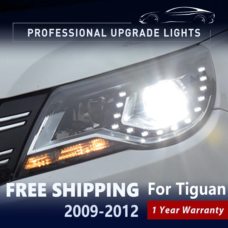 

Автомобильные аксессуары для Tiguan светодиодный, фары 2009-2013, фары HID, линзы, фары, ангельские глазки, Hid опция, биксеноновый автомобильный Стайлинг