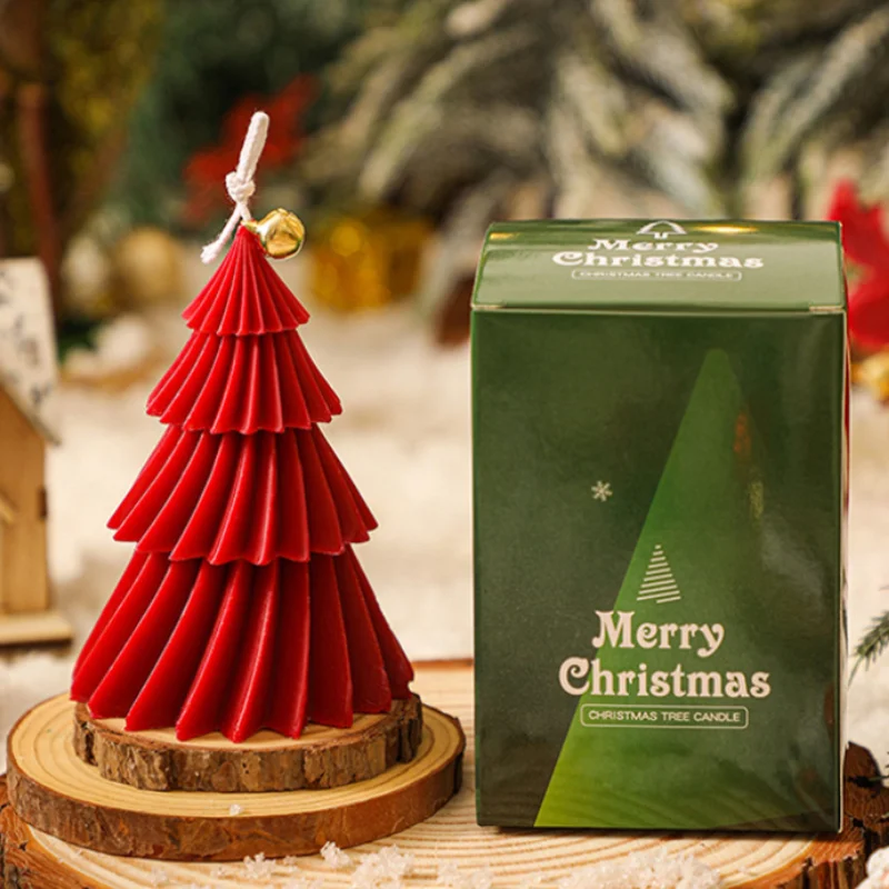 Set of Aromatherapy Christmas Tree Soy Candles - Festive Home Decor & Creative Gifts