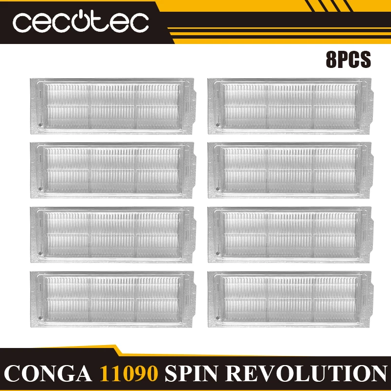 Cecotec Conga Enhanced Cleaning Kit: Main Brush, Side Brush, HEPA Filter, Mop, Dust Bag Replacement Set