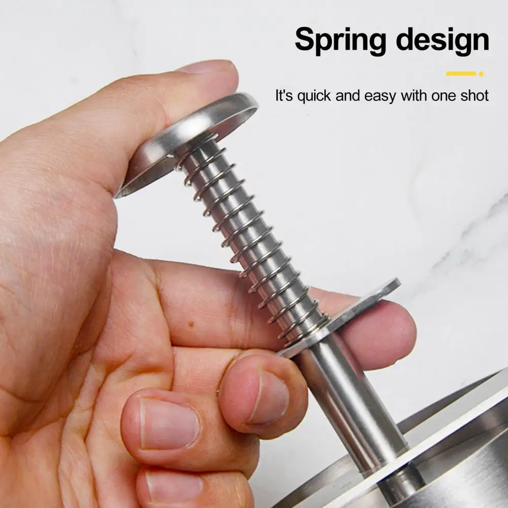 

Patty Press Stainless Steel Burger Press Food Grade Patty Maker with Adjustable Thickness Multi-purpose Round Mold for Simple
