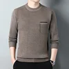 2024 Brand New Men's Sweater Round Neck Men Sweaters Knit Pullovers for Male Youth Slim Knitwear Man Sweater 48 Colors 5