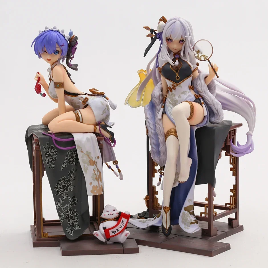 

Re:ZERO Starting Life in Another World Rem Emilia Elegant Beauty Ver Collectible Figure Model Doll Toy Figurals Brinquedos