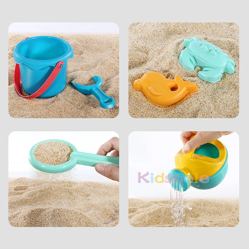 Kids Beach Toys Kit Summer Digging Sand Toys Tool Set Water Toys Sand Bucket Pit Tool Sandbox Outdoor Toys For Children Boy Girl 5
