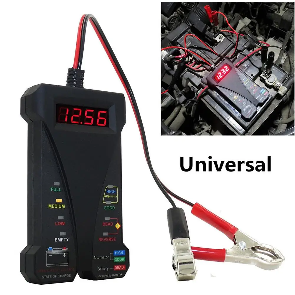 Universal 12V LCD Digital Battery Tester Test Scan Tool Digital Battery