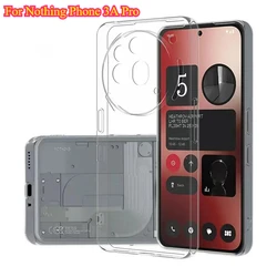 Ultra-Slim Clear Soft TPU Matte Phone Case - Transparent Silicone Back Cover for Nothing Phone 3A (Clear)
