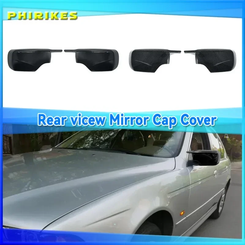 

1Pair Car Side Door Rearview Side Mirror Cover Cap for BMW E46 316i 318i 318d 320d 320i 323i 325i 328i 330d 330i 330xi 1998-2005