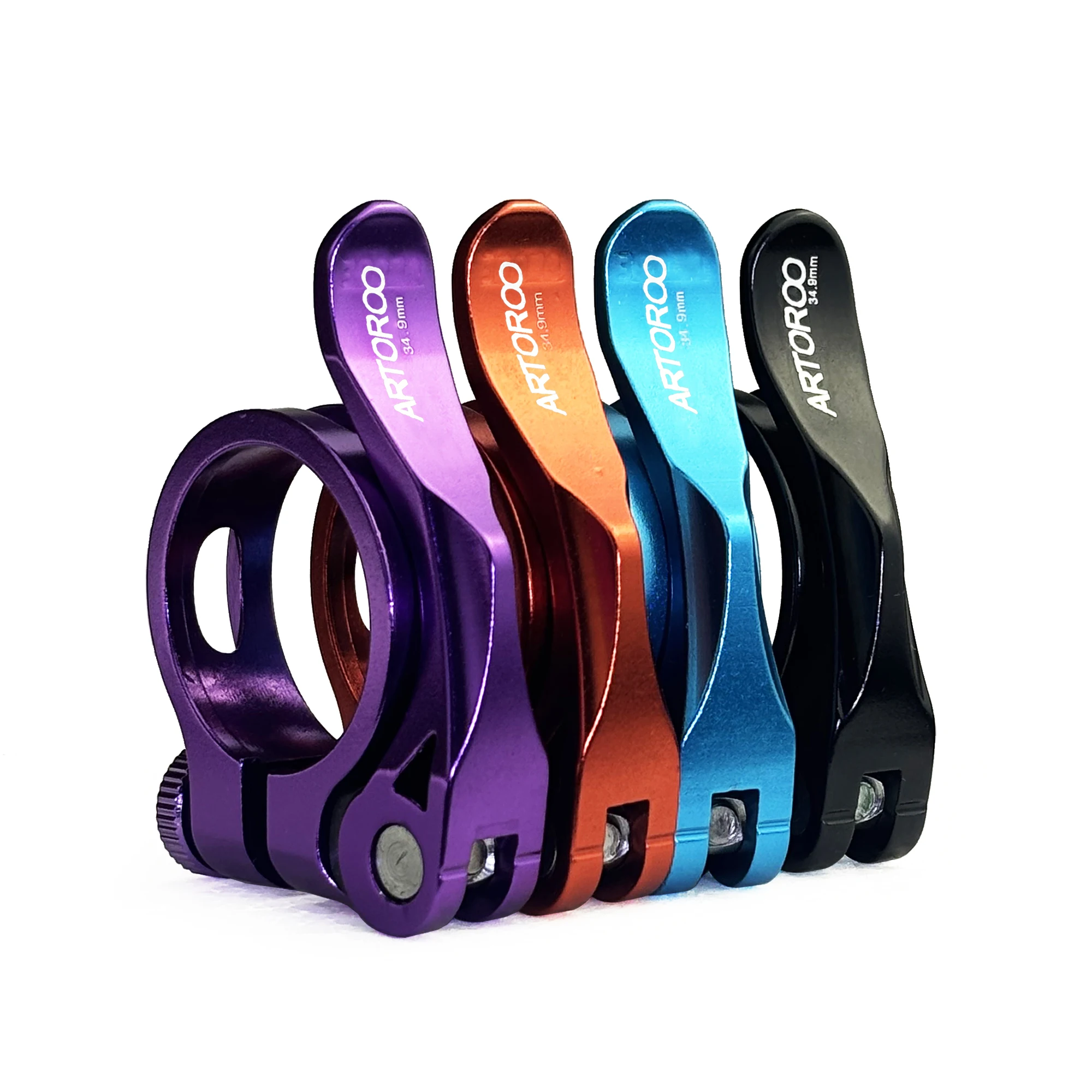 31.8/34.9mm Mounta Bike Seat Post Clamp Road Bicycle Aluminum Alloy quick release Seatpost Clamp bicycle parts