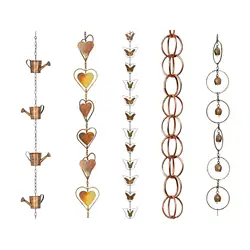 Rain Chains Rainwater Diverter Replace Decorative Functional Rain Water Catcher for Sheds Backyard Outdoor Divert Water Garden